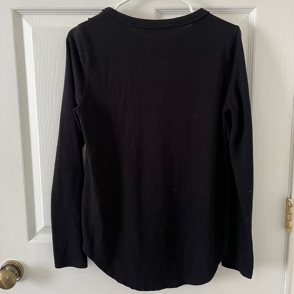 Philosophy Elegant Black Long Sleeve Top - Picture 2 of 3